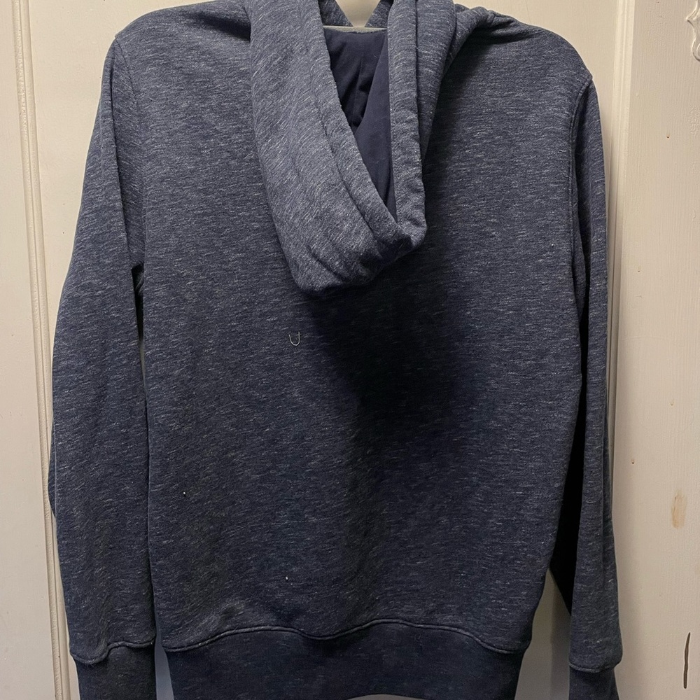 a hoodie, from Hollister, color blue, size small (s)